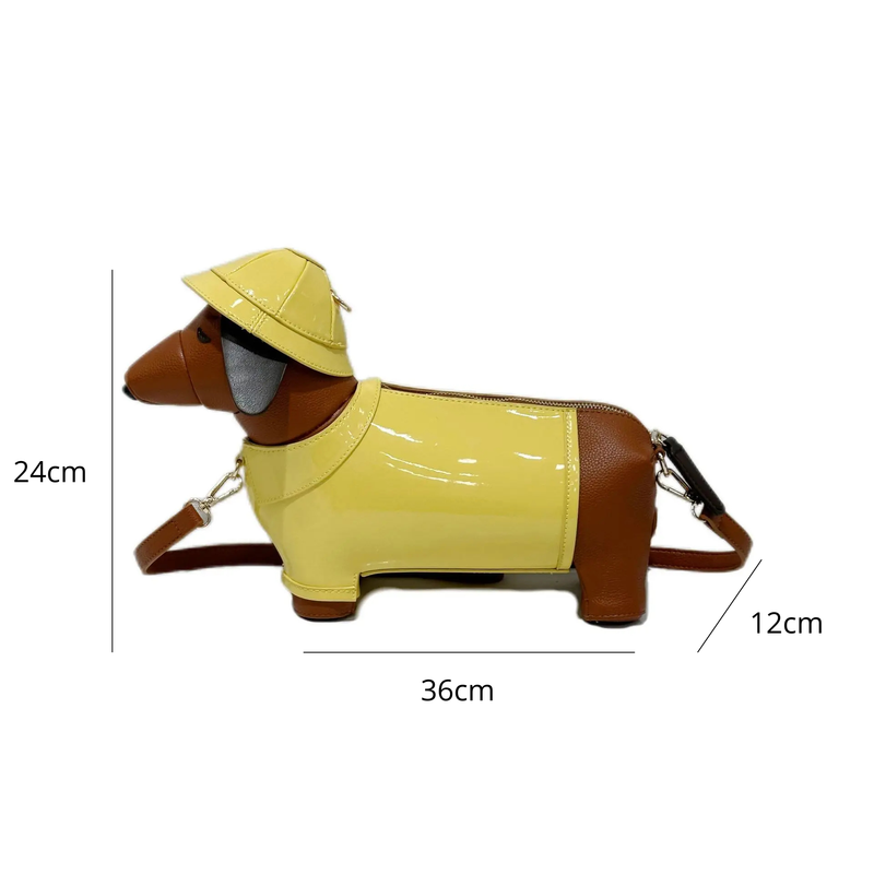 Bolsa Lúdica em Formato de Cachorro Dachshund