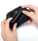 Mini Carteira, Porta Moedas, Chaveiro e Estojo Multiuso em Couro Legítimo