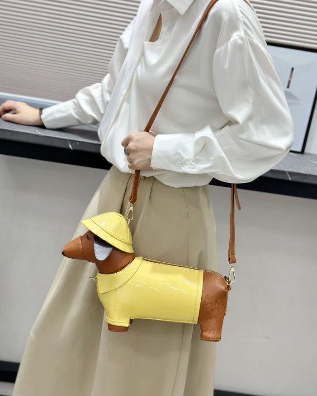 Bolsa Lúdica em Formato de Cachorro Dachshund