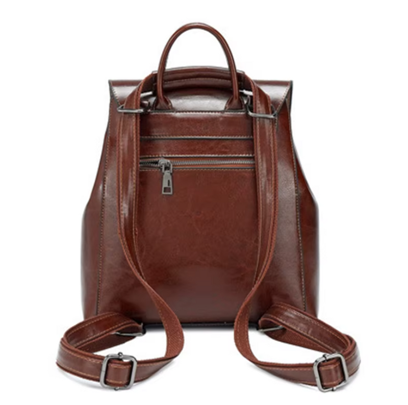 Mochila de Couro Legítimo 2 em 1