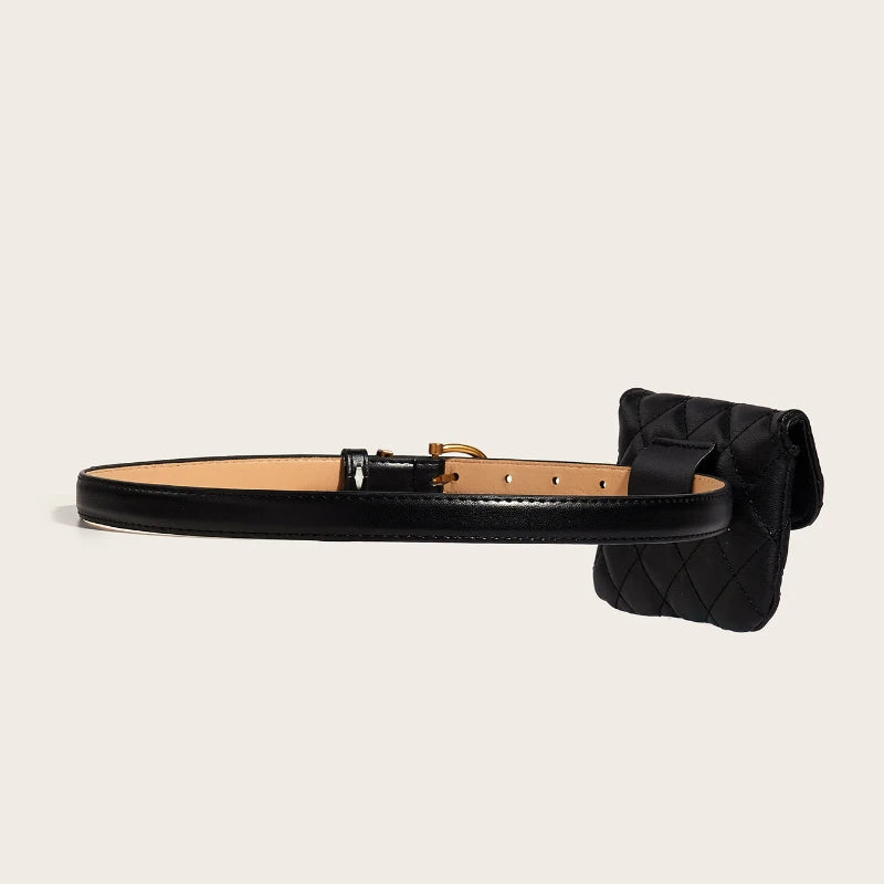 Cinto Feminino com Bolsa Matelassê